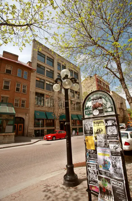 Exchange district in downtown Winnipeg