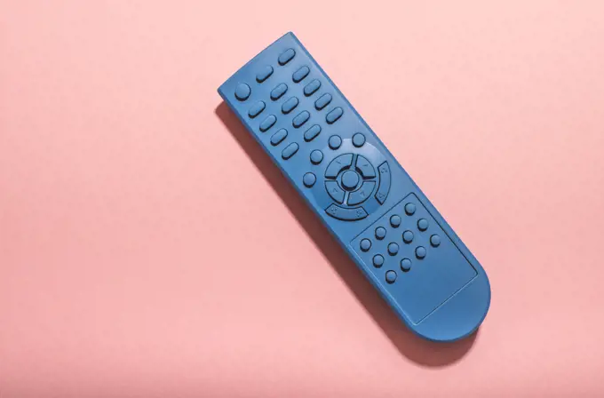 TV remote unicolor colored. Blue color