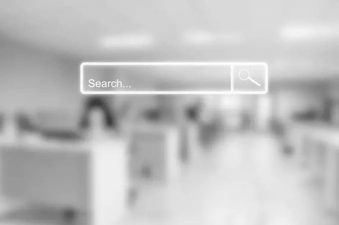 Search bar web online browsing. Idea for searching browse data information networking