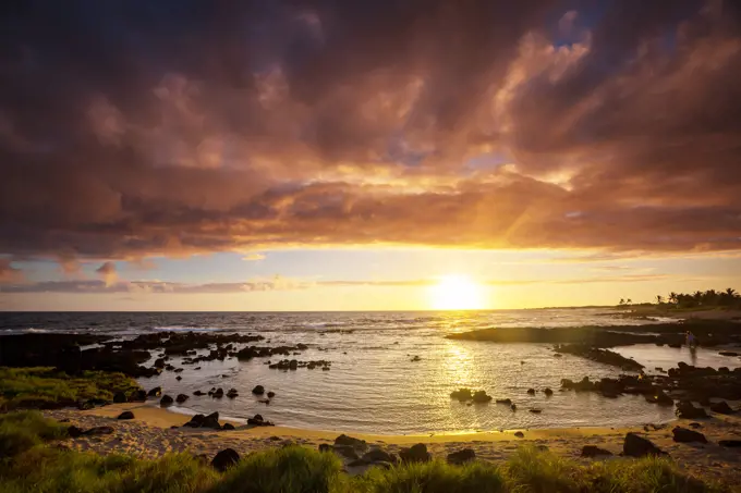 Hawaiian beach. Amazing hawaiian beach