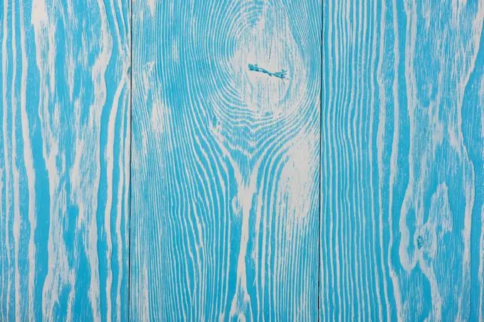 blue wooden background. Colorful blue empty pine wooden background