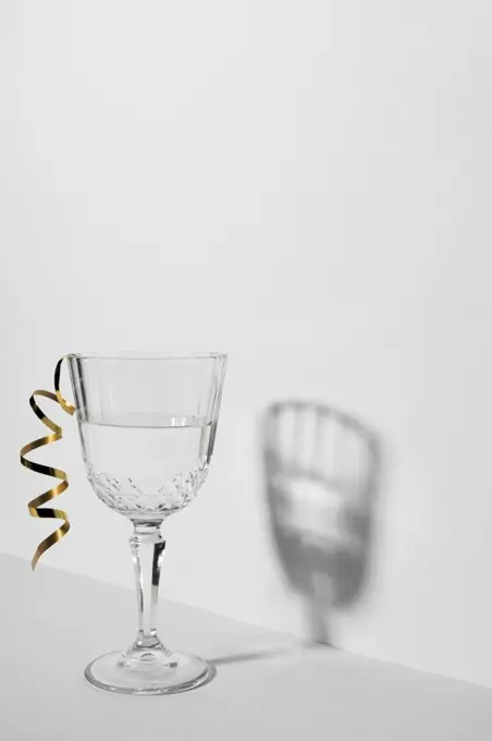 monochromatic still life composition with glass 3