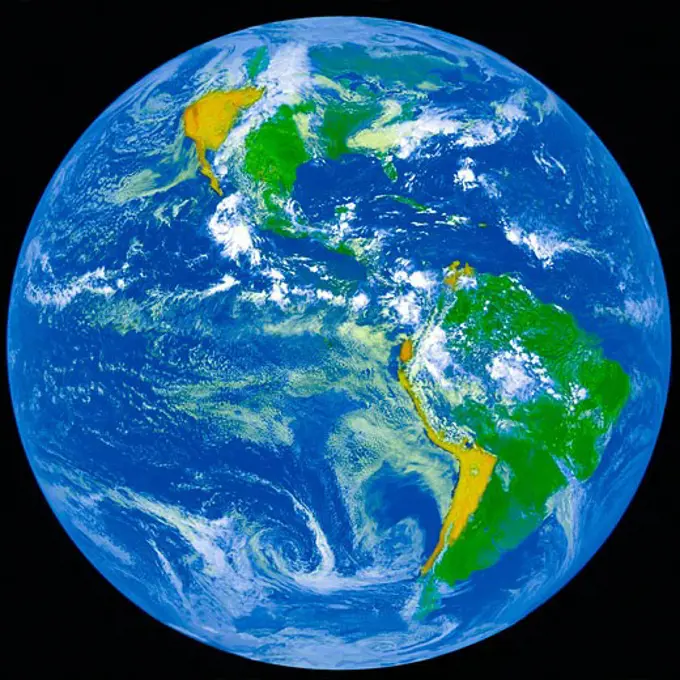 NASA image of Earth from outer space.