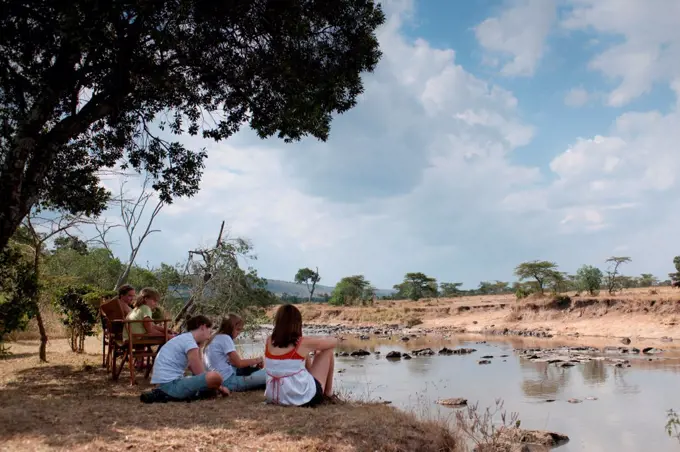 Tourists in Kenya