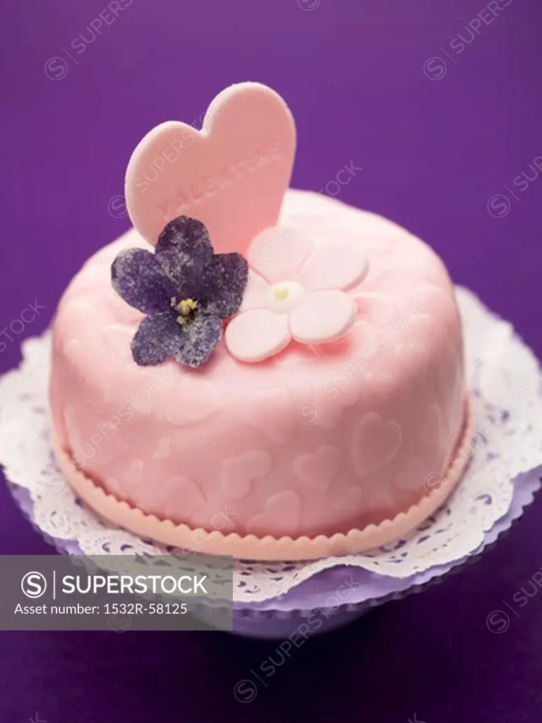 Pink cake for Valentine's Day