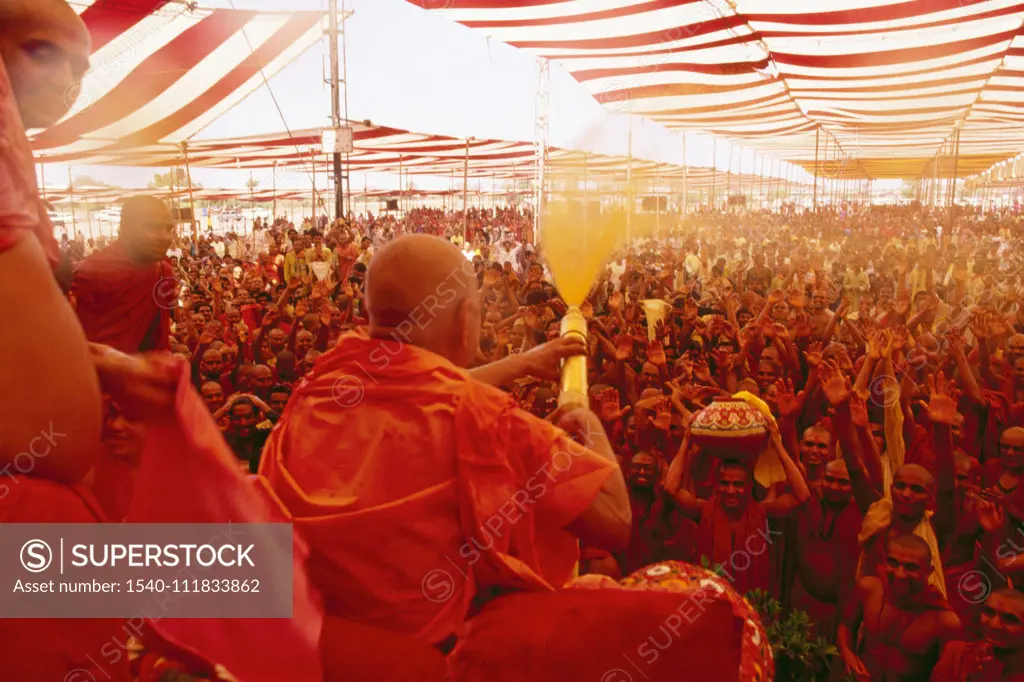 Holi Festival , Swaminarayan , Saurashtra , Gujarat , India