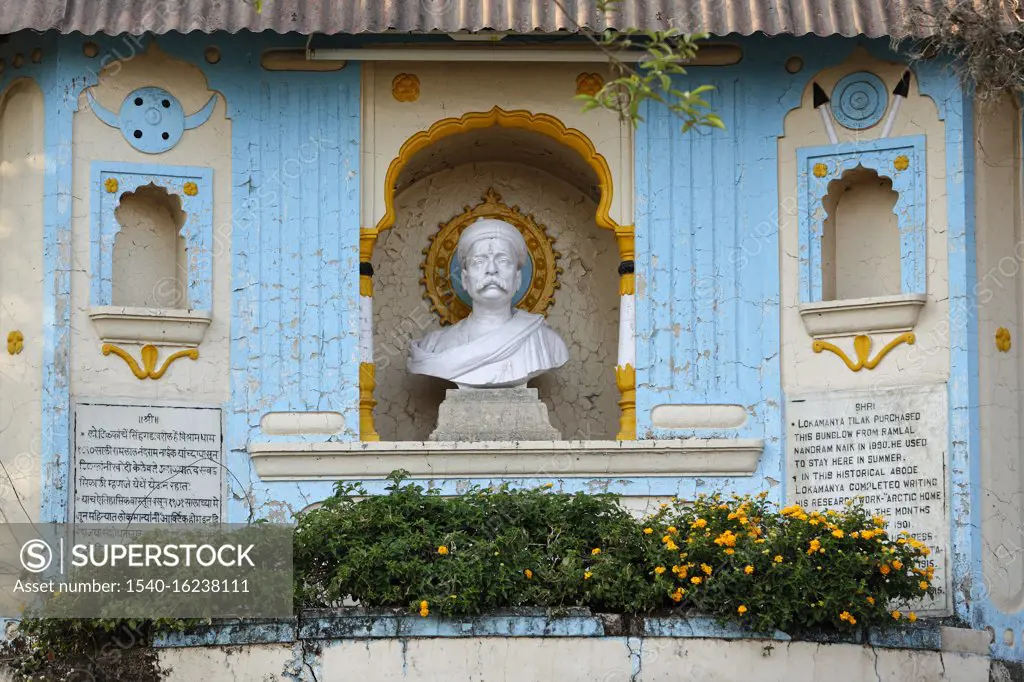 Lokmanya Bal Gangadhar Tilak statue in 1890 ; Pune ; Maharashtra ; India