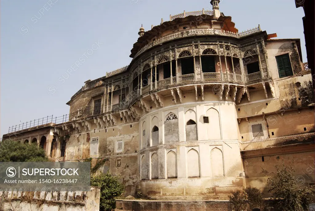 Ramnagar Fort which was built in 1750AD by the Maharaja of Banaras ; is on the right bank of River Ganges at Varanasi ; or banaras ; (also known as Kashi) ; Uttar Pradesh ; India