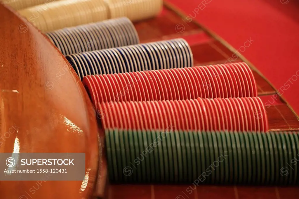 Casino, gamble, roulette, Jetons, detail,