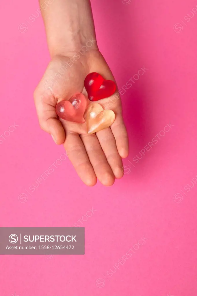 Hearts, hand, symbol, love,