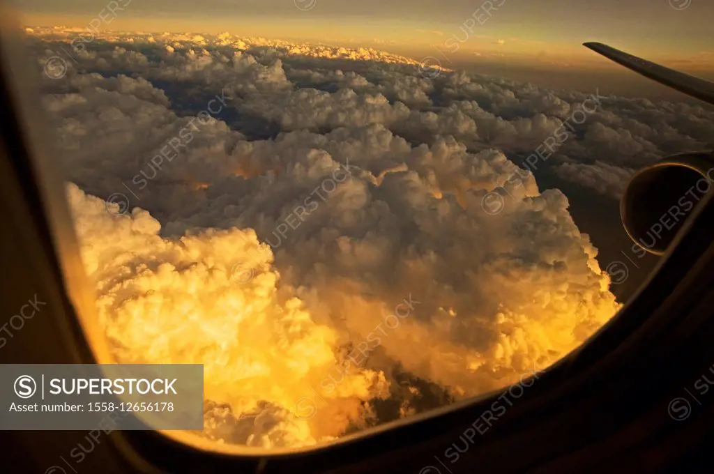 view from airplane window, Condor, aerial view, airplane,