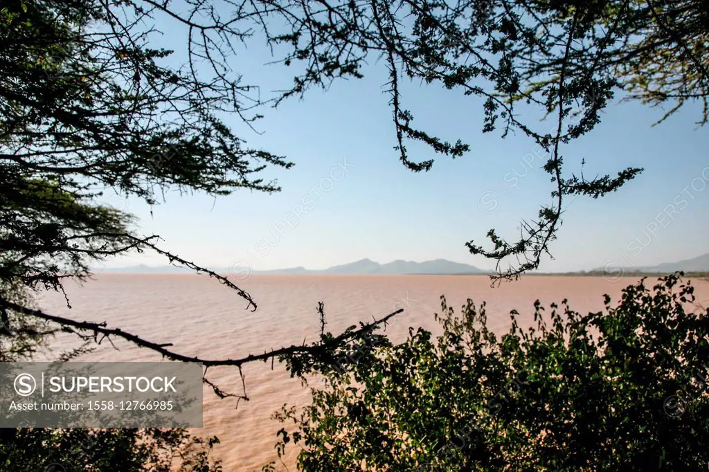 Abay lake, area of Semien Omo, part of the region of the southern nations, Ethiopia national park