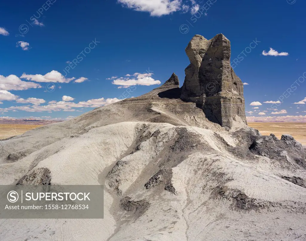 Rock formation near Factory Butte, Utah, USA