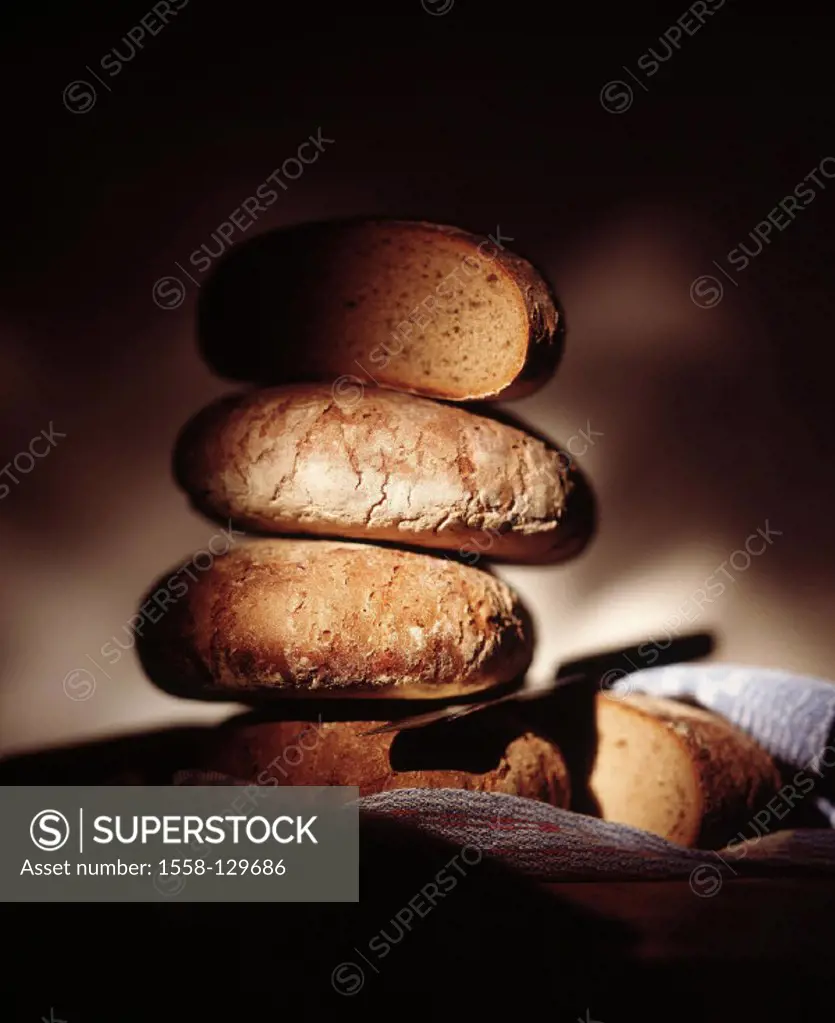 Loaf of bread, Stack, Bread