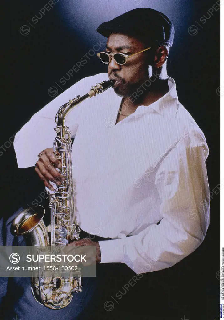 Coloured man, Saxophone