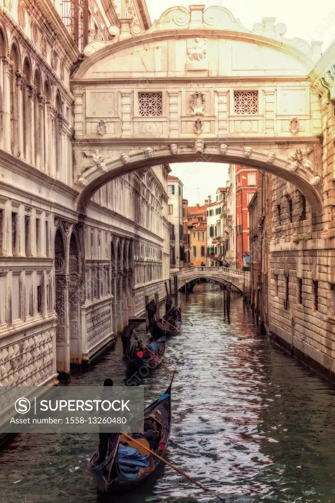 Bridge of Sighs, Italy, Veneto, Venice, channel, Ponte dei Sospiri