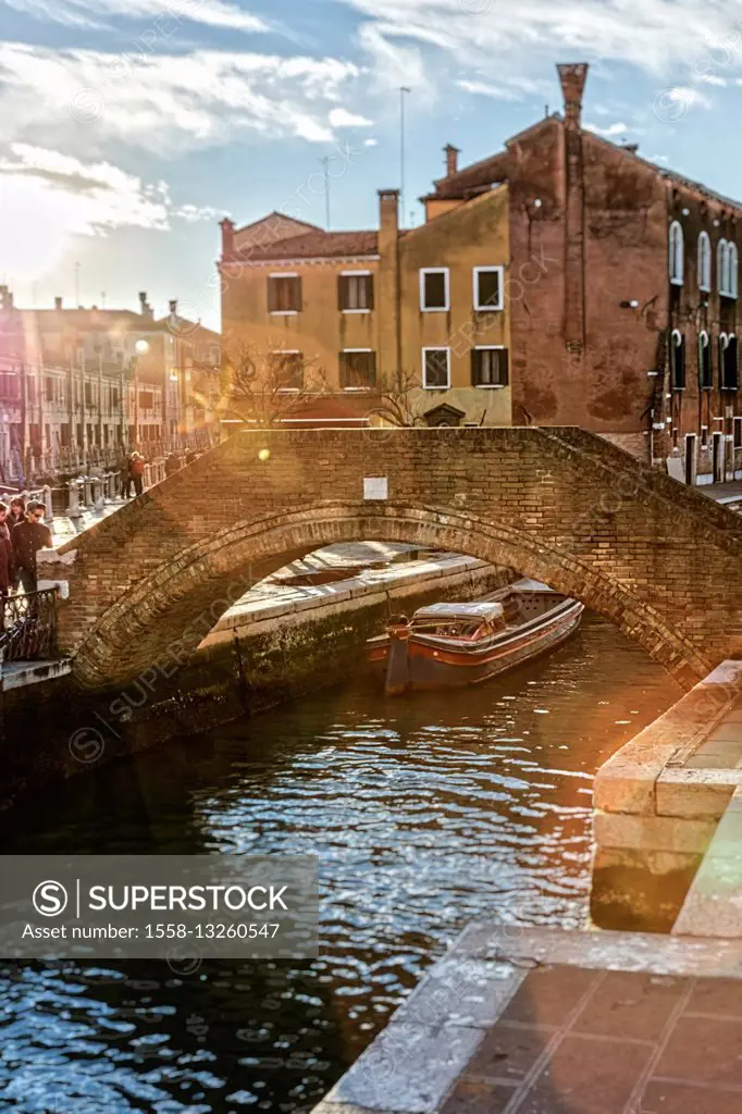 Bridge in the backlight, Venice, Italy, Veneto