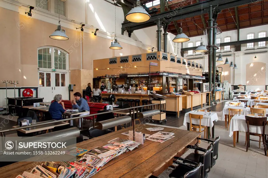 Café restaurant Amsterdam, industrial monument, Amsterdam West, Amsterdam, Holland, Netherlands