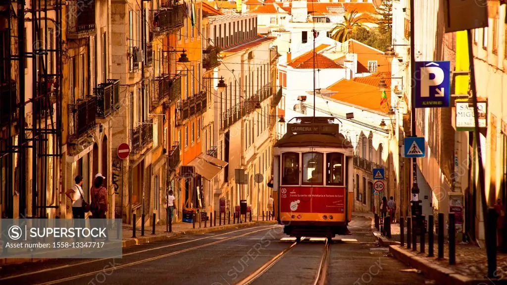 Europe, Portugal, Lisbon Europe, Portugal, Lisbon, Electrico, tram