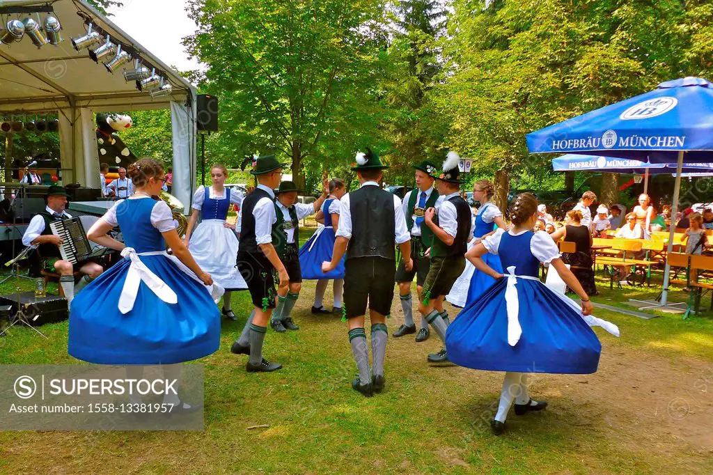 Buchenhain, Germany, Bavaria, Upper Bavaria, dance with costumes