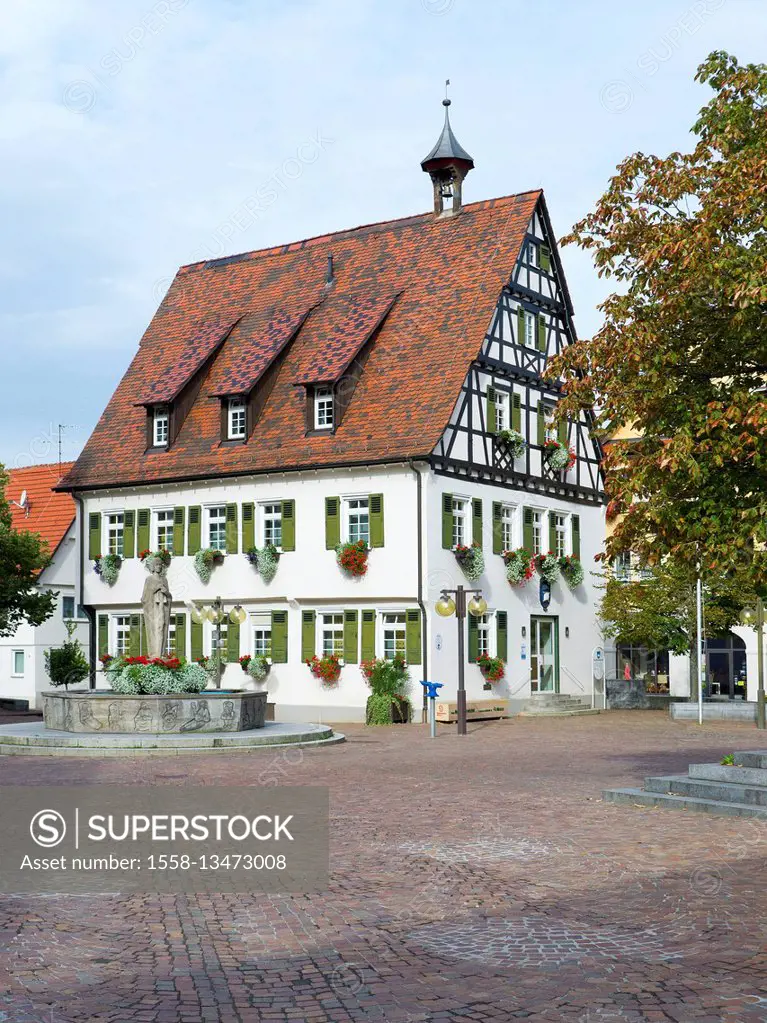 Germany, Baden-Wurttemberg, Pfullingen, city hall I, approx., built in 1450, since 1522 city hall