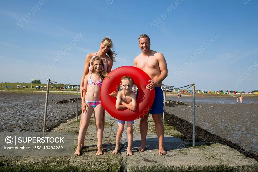 Family by the sea