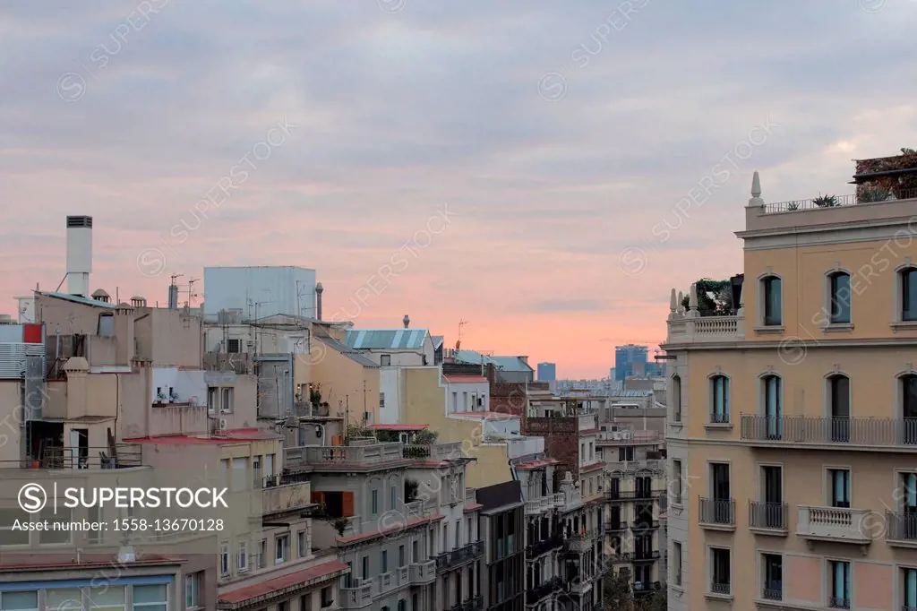 Over the roofs of Barcelona