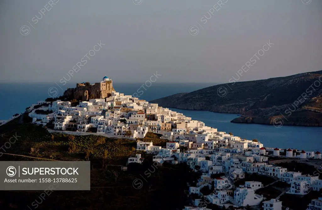 Astypalea in Greece at sundown