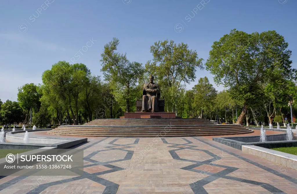 Uzbekistan, Samarkand City, Amir Timur (Tamerlan) Monument