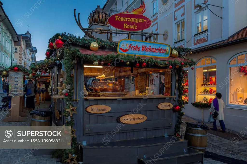 Christmas fair in Bad Tölz, Bavarians, Germany