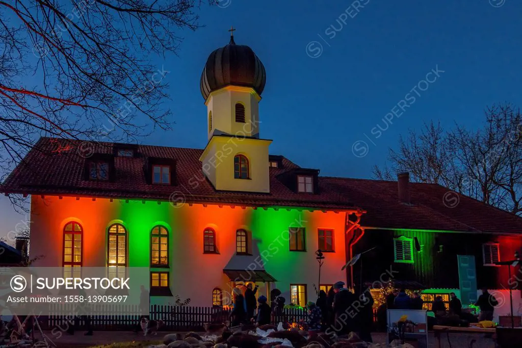 Christmas fair on estate Dietlhofen, Peter Maffay Stiftung, Bavarians, Germany