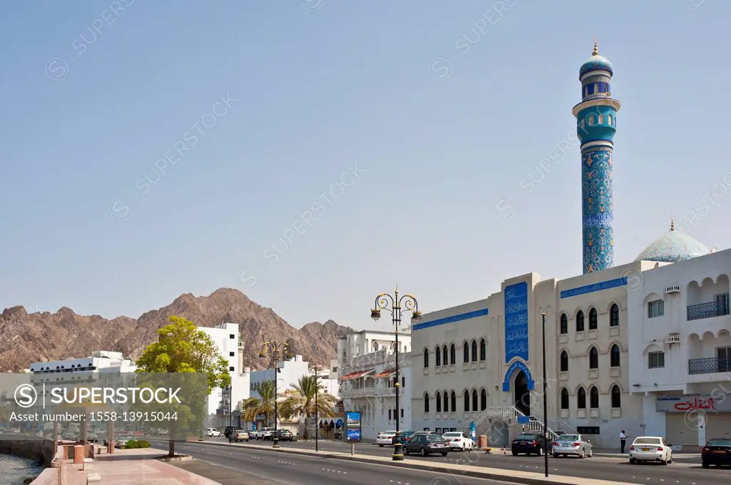 Arabia, Arabian peninsula, Sultanate of Oman, Muscat, Muttrah, Corniche, Al-Bahri-Road