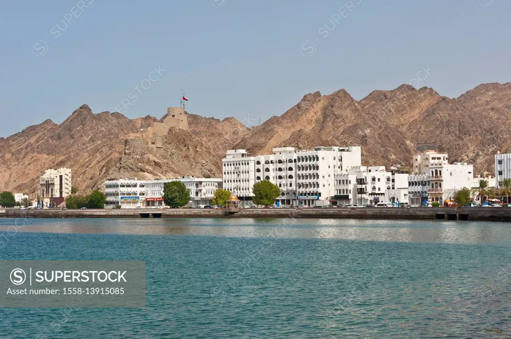 Arabia, Arabian peninsula, Sultanate of Oman, Muscat, Muttrah, Corniche, Al-Bahri-Road