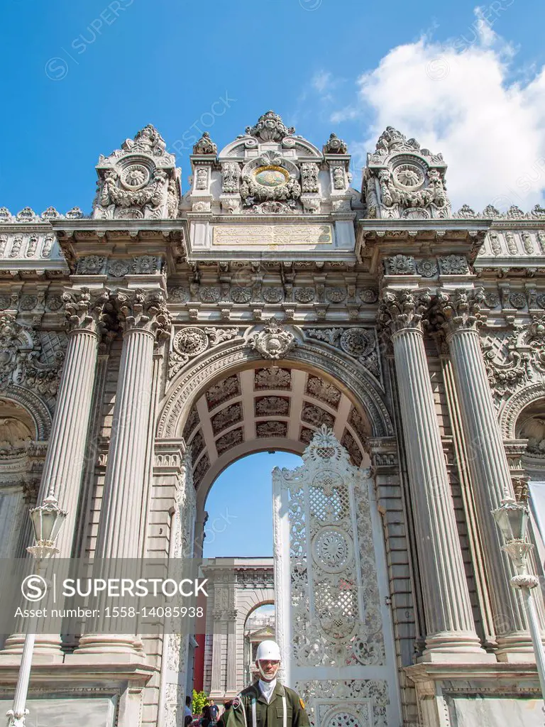 Main Gate, Dolmabahçe Palace, Istanbul, Turkey