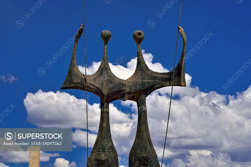 Brazil, Brazil, monument 'Os Candangos' from Bruno Giorgi as a dedication to the construction workers and builder of Brazil,