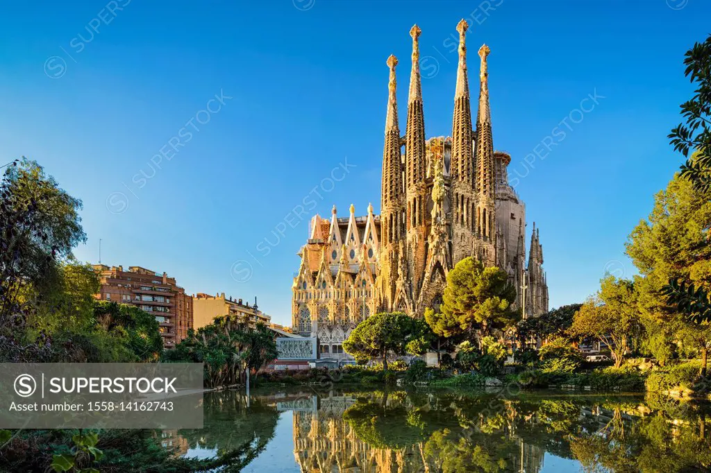 Sagrada Familia cathedral in Barcelona, Spain