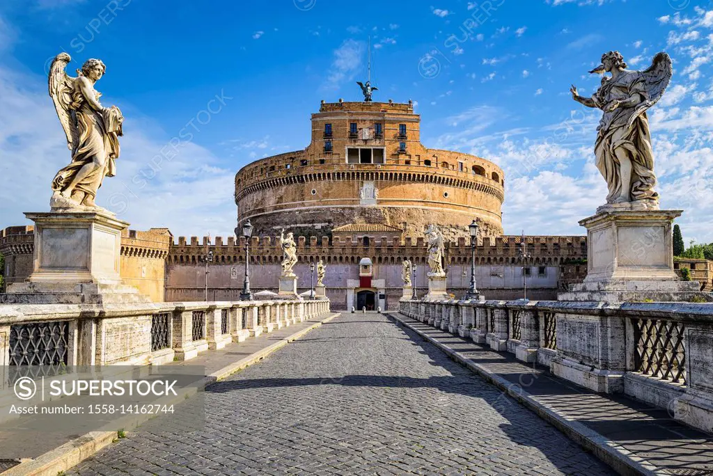 Saint Angel Castle in Rome, Italy