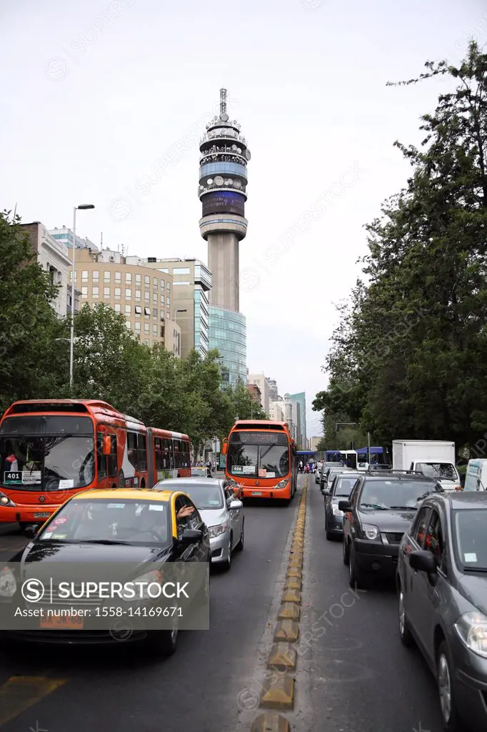 Chile, Santiago, Avenida Libertador General Bernardo O'Higgins,