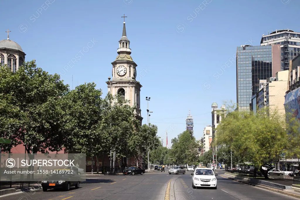 Chile, Santiago, Avenida Libertador General Bernardo O'Higgins,