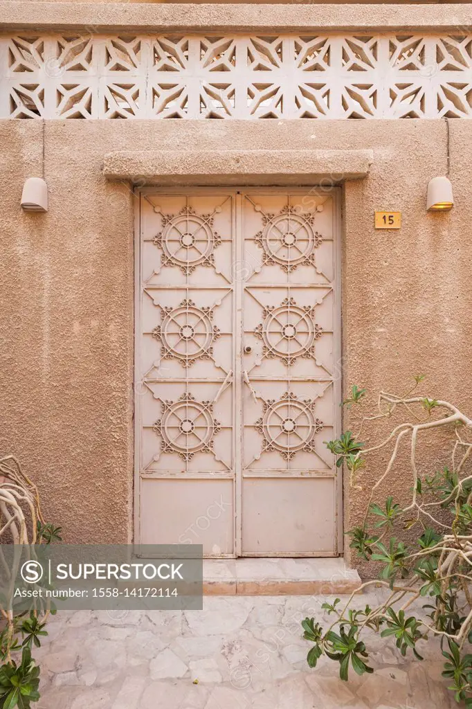 UAE, Dubai, Bur Dubai, Al Fahidi Historic District, traditional Emirati architecture