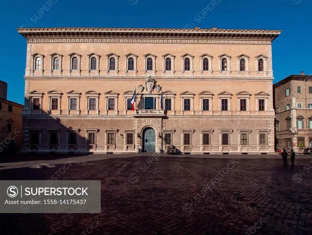 Europe, Italy, Lazio, Rome. Palazzo Farnese