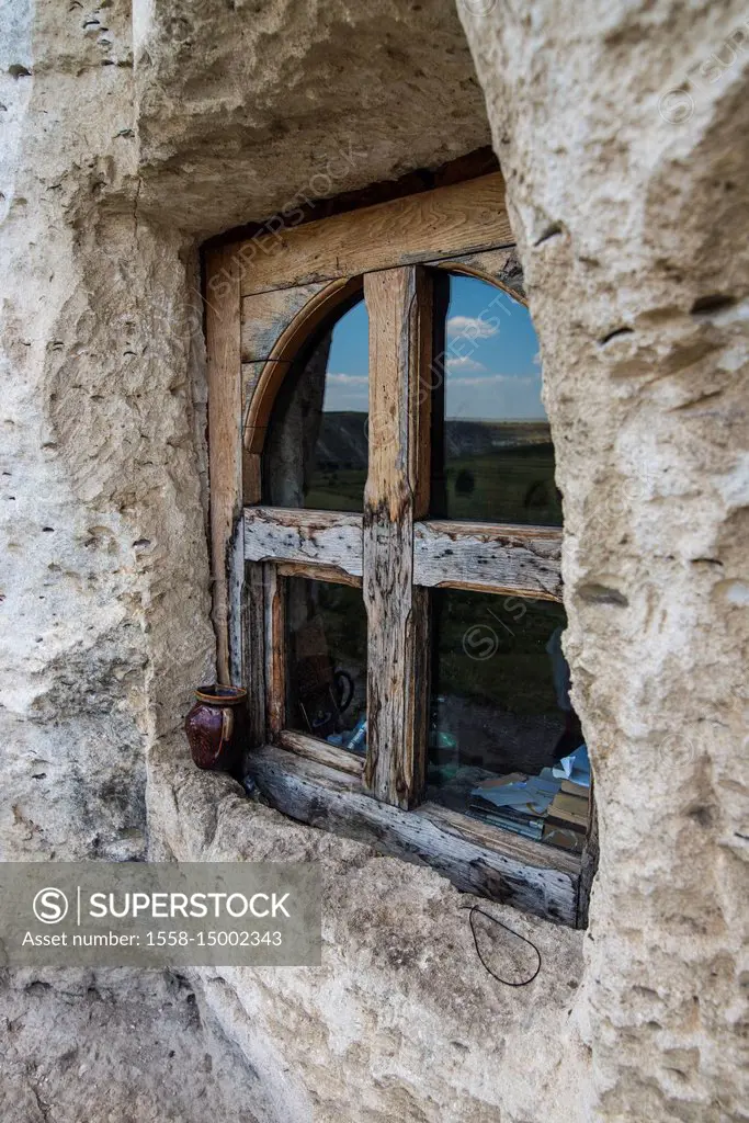 Cave monastery in the historical temple complex of old Orhei or Orheiul Vechi, Moldova, Eastern Europe