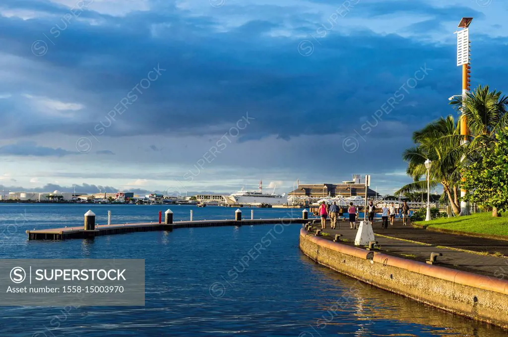 Waterfront of Papeete, Tahiti, French Polynesia