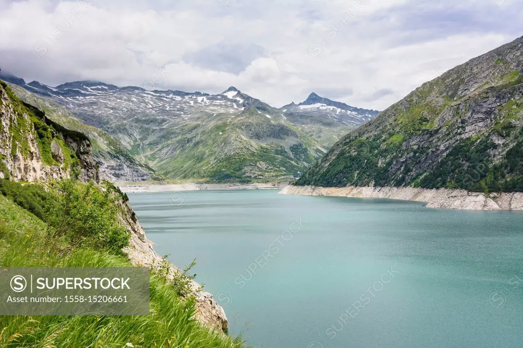 High Tauern National Park, Kölnbrein Dam reservoir, Carinthia, Austria