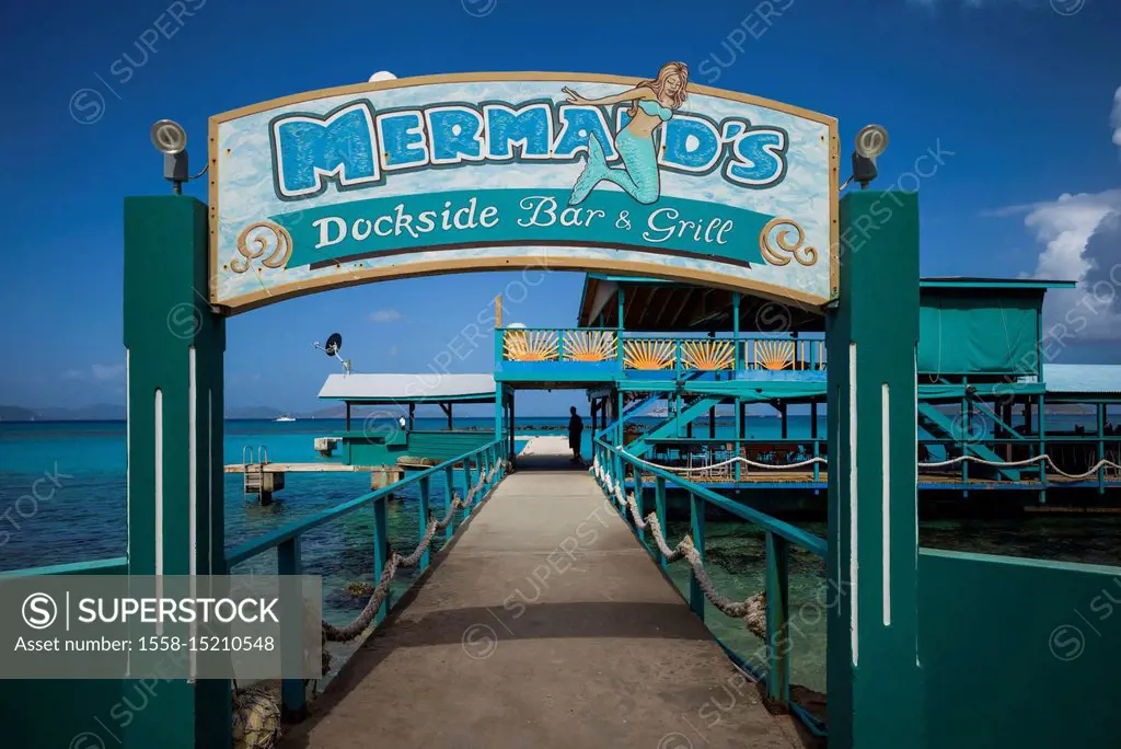 British Virgin Islands, Virgin Gorda, Spanish Town, pier