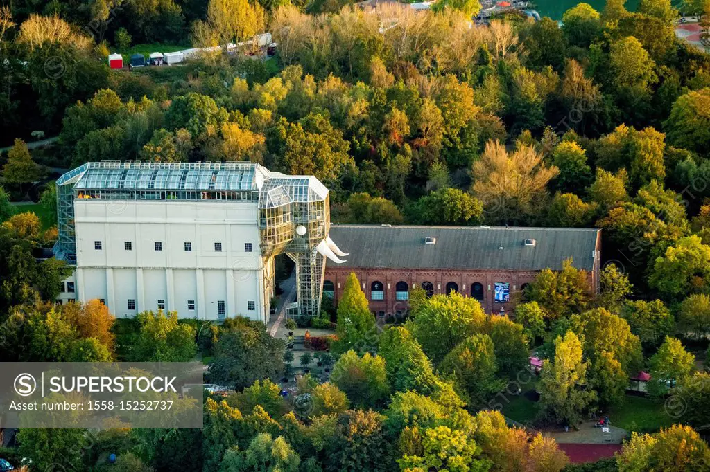 Maxi-Park with Maxi-Elephant, public park, former Landesgartenschau (State Flower Show), former Zeche Maximilian coal mine, Hamm, Ruhr area, North Rhi...