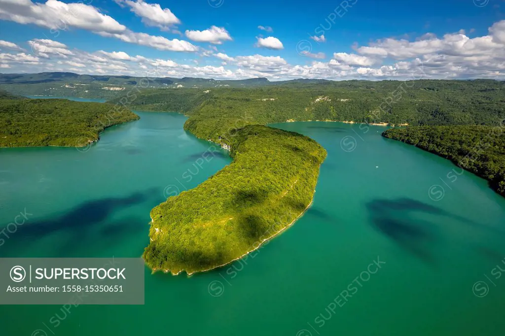 Reservoir, Lac de Vouglans, reservoir, Cernon, Jura department, Bourgogne-Franche-Comté region, France