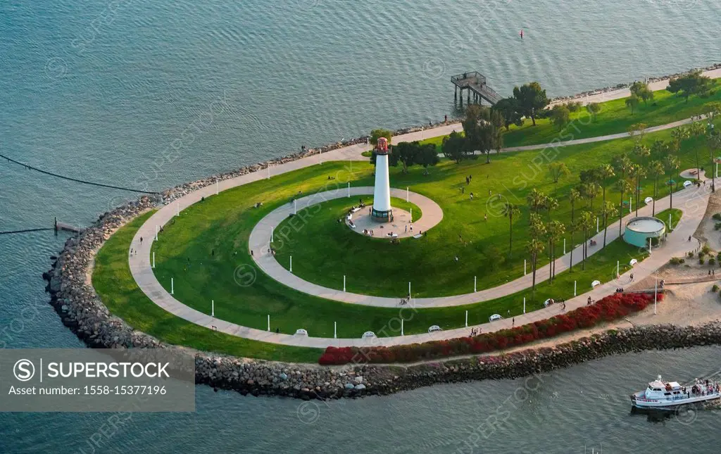 Long beach Faro, Spiral Lighthouse, Long Beach, Los Angeles County, California, USA