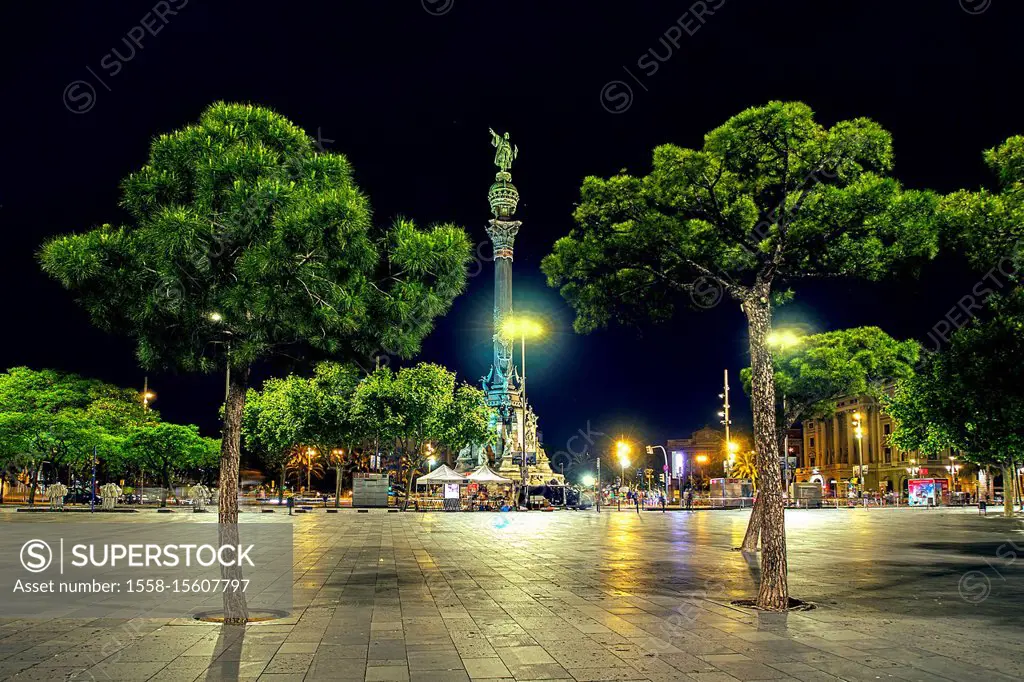 Columbus monument in Barcelona