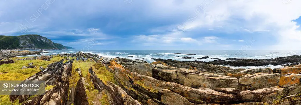 Panorama, South Africa, Garden Route, Tsitsikamma National Park, Storms River Mouth